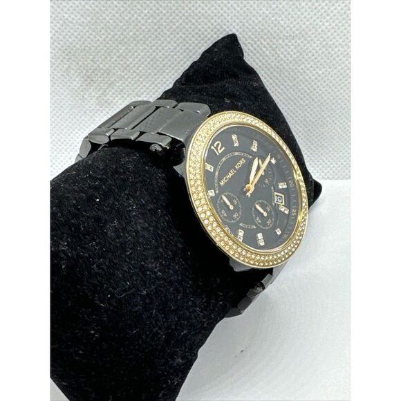 Michael Kors Parker MK6107 Womens Black Stainless Steel Analog Dail Watch JNA440 main image 5